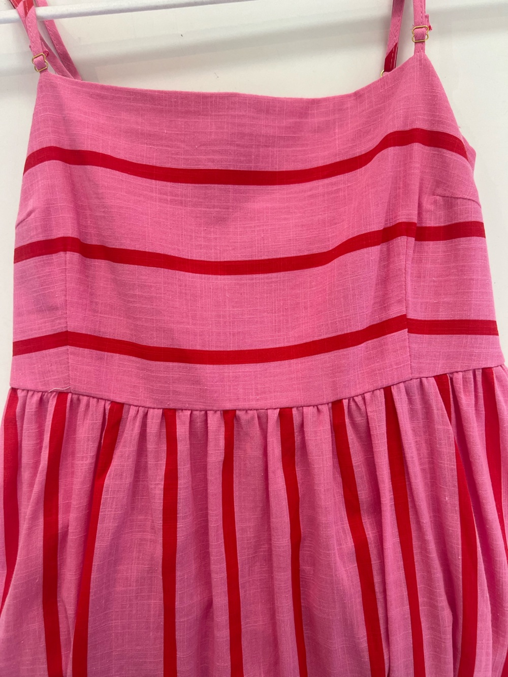 Petal & Pup Pink Striped Sundress with Red Accents - Picture 3 of 6